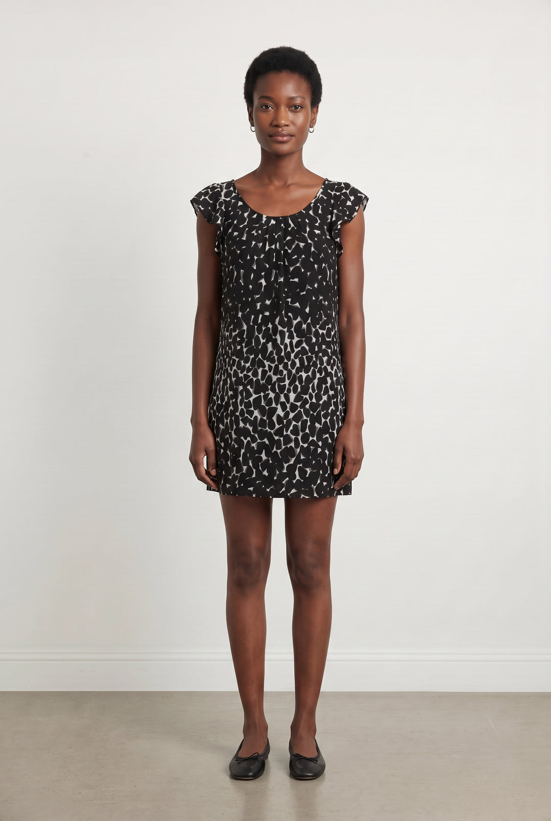 Robe Imprimée Noire et Blanche - Taille S/36 de la marque Gerard Darel | PARAD66335 - Vendu par Paradigme - Image 1
