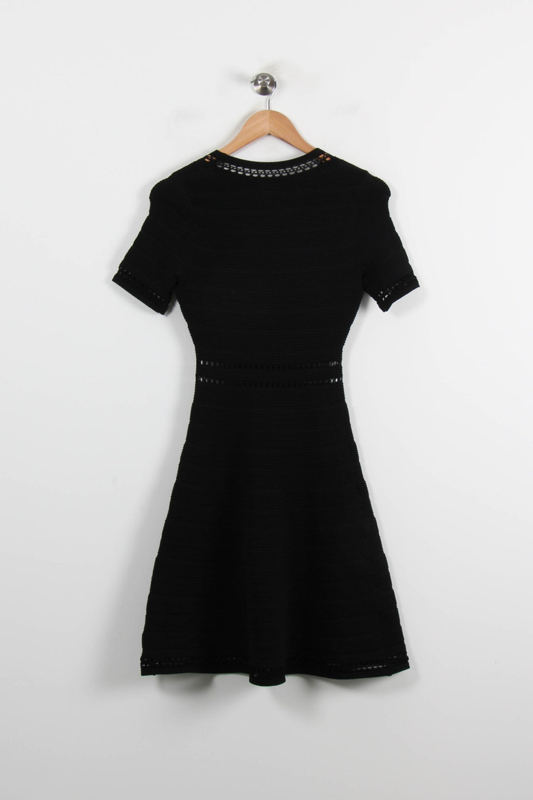 Robe Midi Noire - Taille S/36 de la marque Sandro | PARAD66341 - Vendu par Paradigme - Image 4