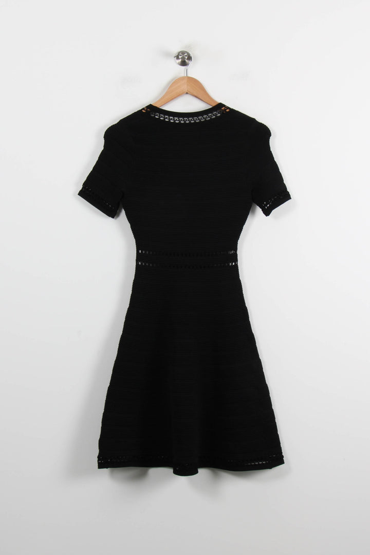 Robe Midi Noire - Taille S/36 de la marque Sandro | PARAD66341 - Vendu par Paradigme - Image 4