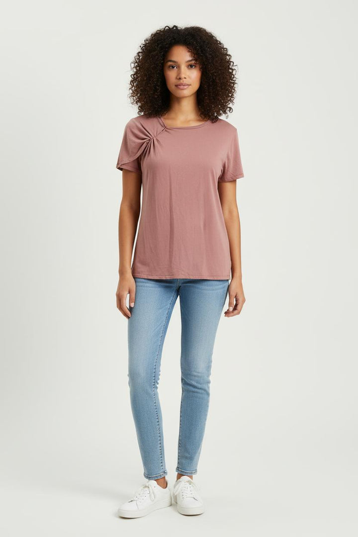 Tee-shirt Rose - Taille S/36 de la marque American Vintage | PARAD66343 - Vendu par Paradigme - Image 1