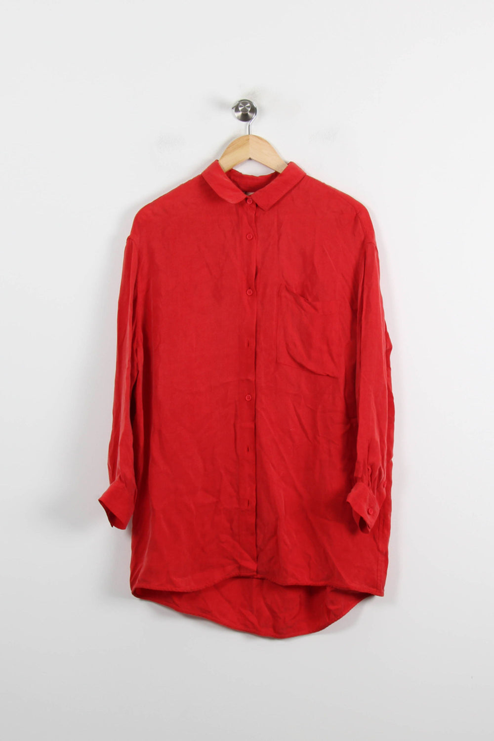 Chemise Rouge - Taille S/36 de la marque American Vintage | PARAD66345 - Vendu par Paradigme - Image 2