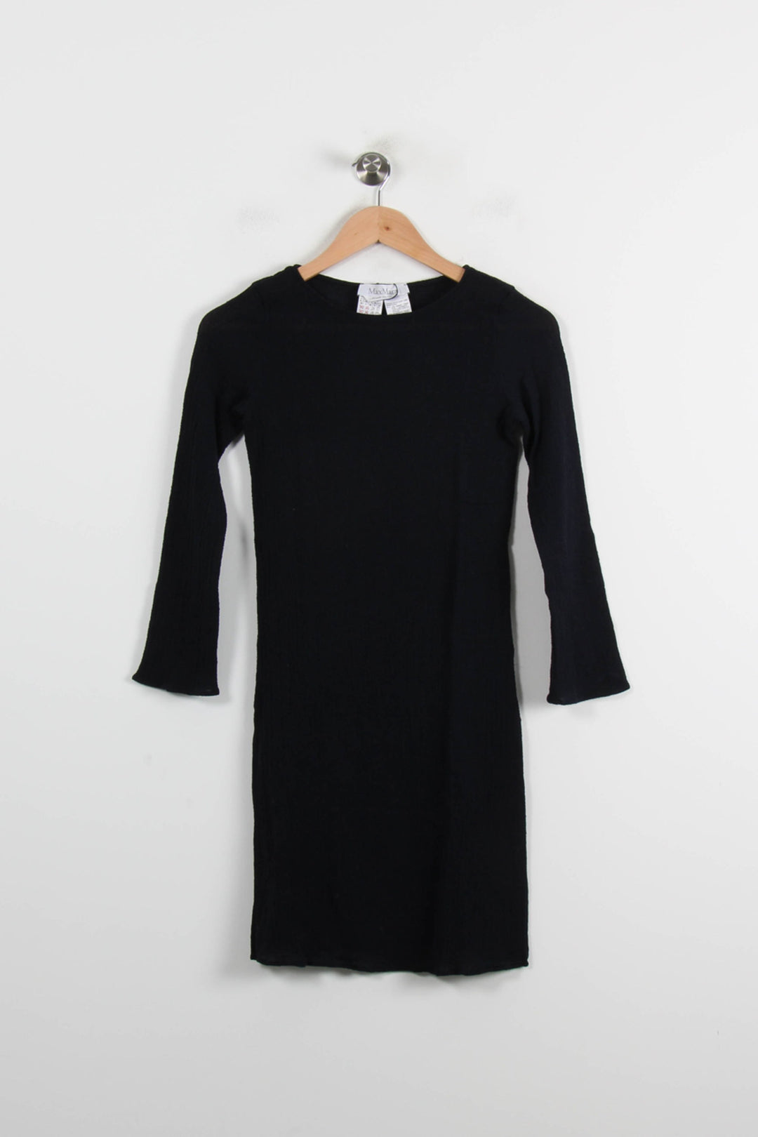 Robe Courte Noire - Taille S/36 de la marque Max Mara | PARAD66349 - Vendu par Paradigme - Image 2