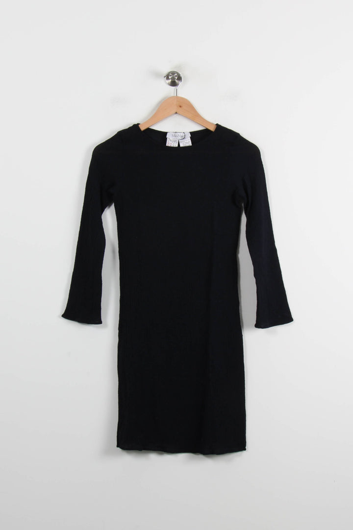 Robe Courte Noire - Taille S/36 de la marque Max Mara | PARAD66349 - Vendu par Paradigme - Image 2