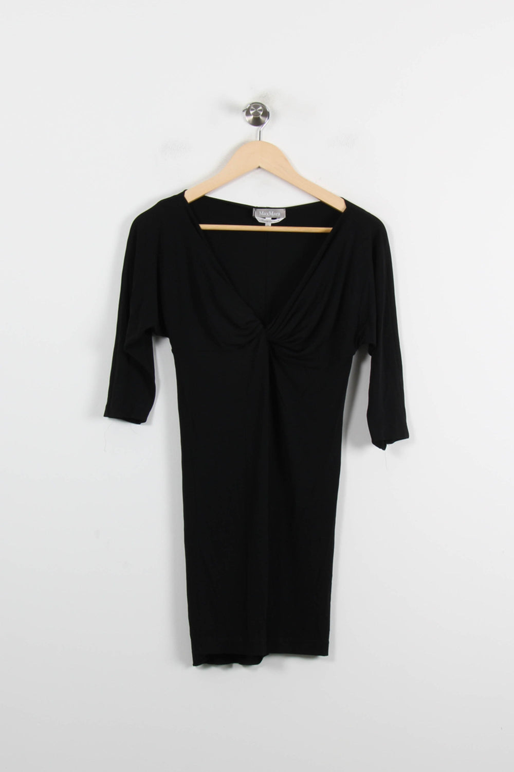 Robe Courte Noire - Taille S/36 de la marque Max Mara | PARAD66350 - Vendu par Paradigme - Image 2