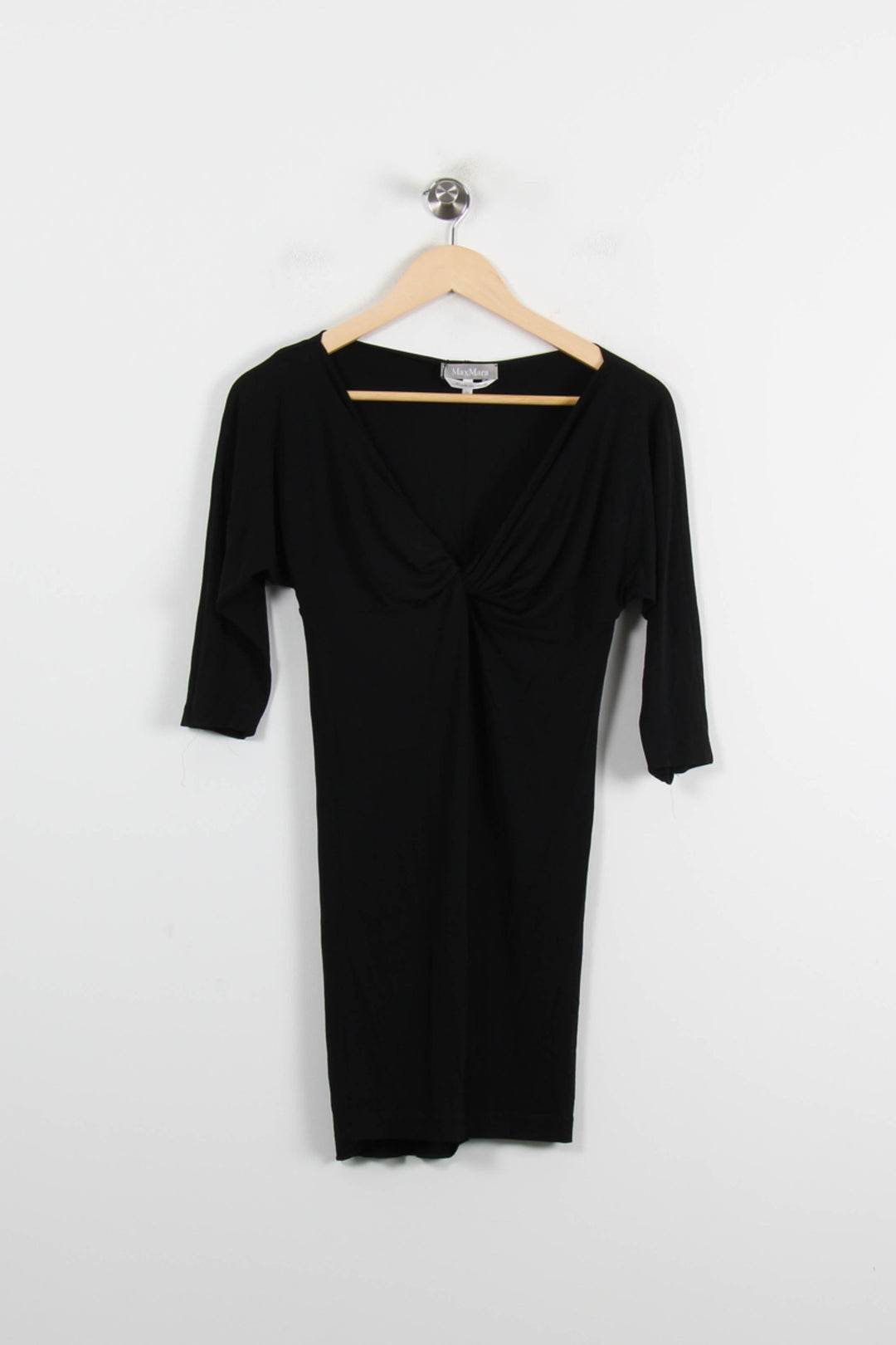 Robe Courte Noire - Taille S/36 de la marque Max Mara | PARAD66350 - Vendu par Paradigme - Image 2