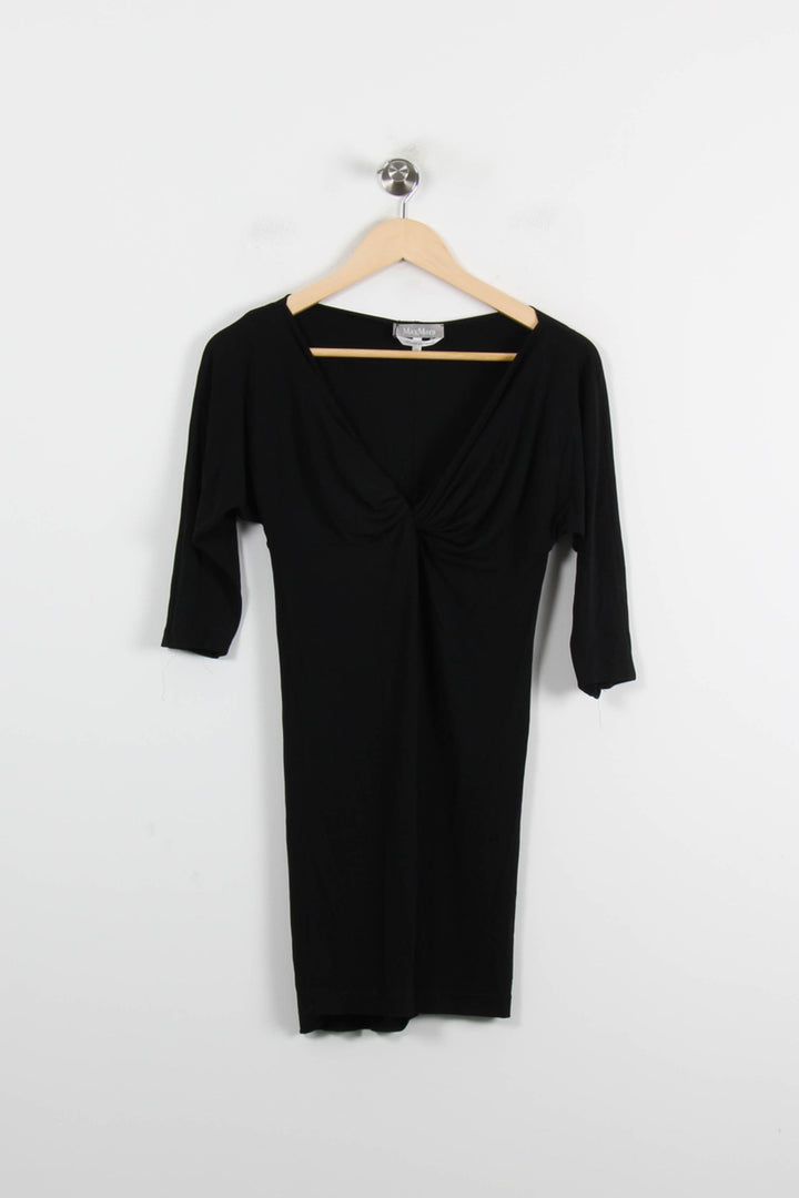 Robe Courte Noire - Taille S/36 de la marque Max Mara | PARAD66350 - Vendu par Paradigme - Image 2