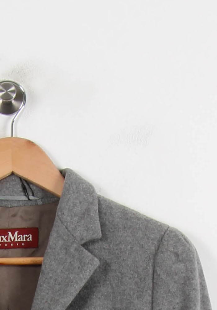 Blazer Gris - Taille M/38 de la marque Max Mara | PARAD66360 - Vendu par Paradigme - Image 3