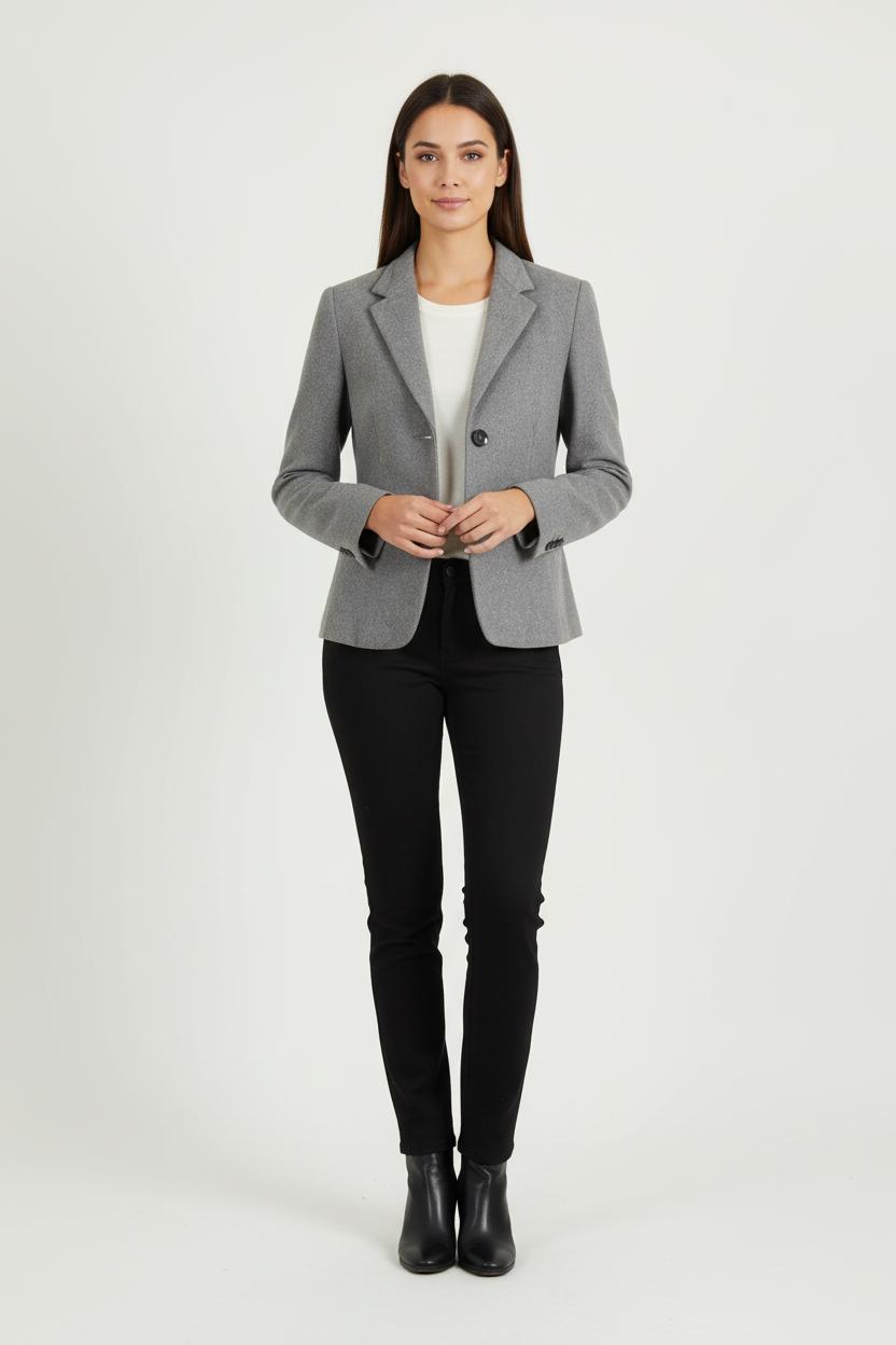 Blazer Gris - Taille M/38 de la marque Max Mara | PARAD66360 - Vendu par Paradigme - Image 1