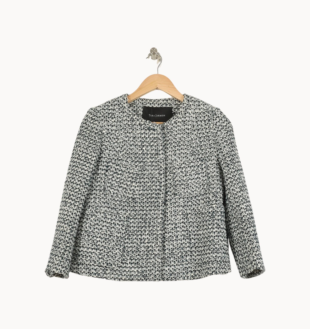 Veste Blanche et Noire - Taille S/36 de la marque Tara Jarmon | PARAD66365 - Vendu par Paradigme - Image 2