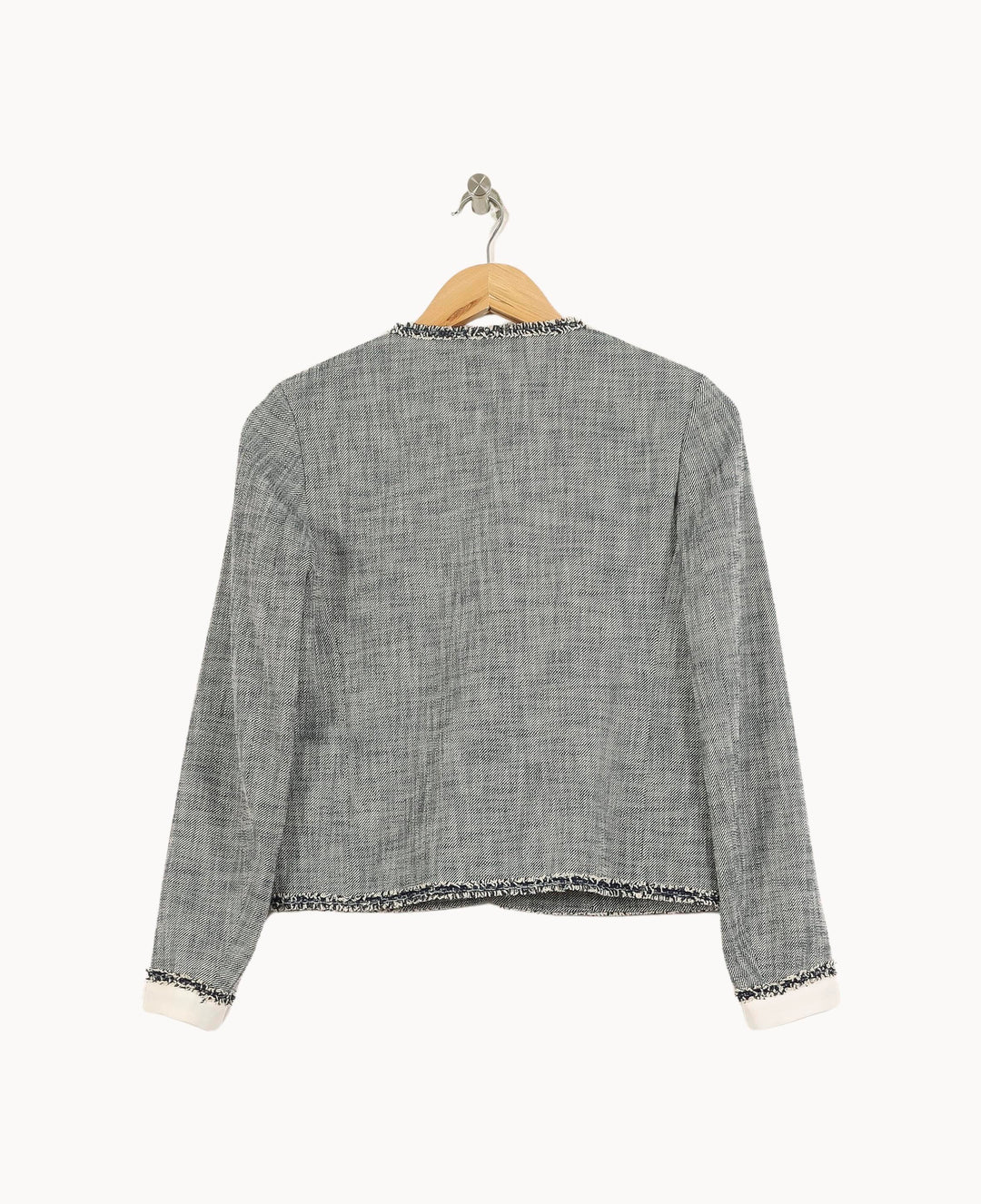 Veste Grise et Blanche - Taille XS/34 de la marque Claudie Pierlot | PARAD66368 - Vendu par Paradigme - Image 4