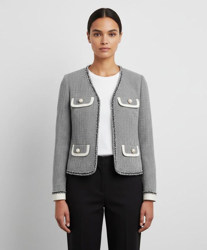 Veste Grise et Blanche - Taille XS/34