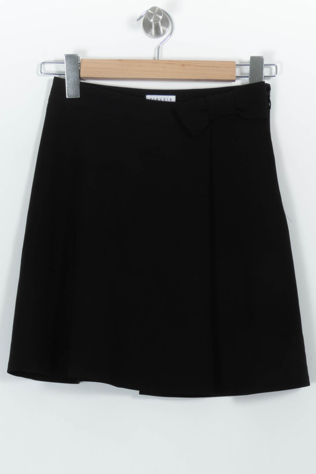 Jupe Courte Noire - Taille XS/34 de la marque Claudie Pierlot | PARAD66370 - Vendu par Paradigme - Image 2