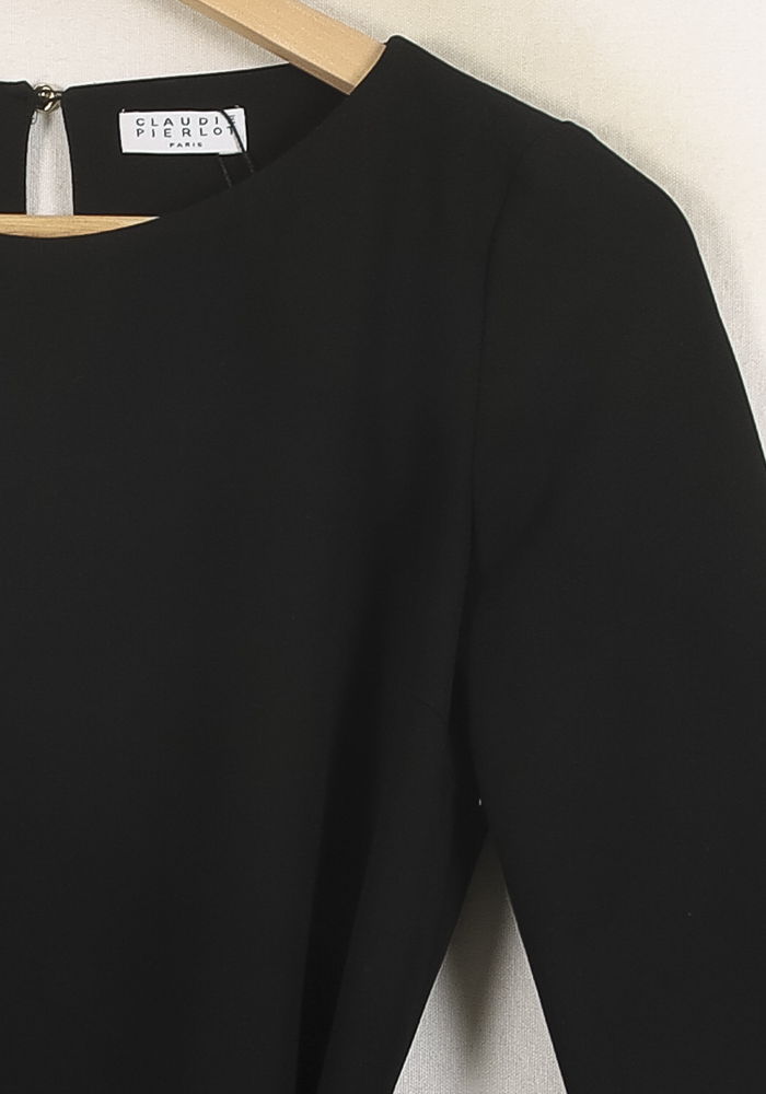 Robe Courte Noire - Taille XS/34 de la marque Claudie Pierlot | PARAD66371 - Vendu par Paradigme - Image 3
