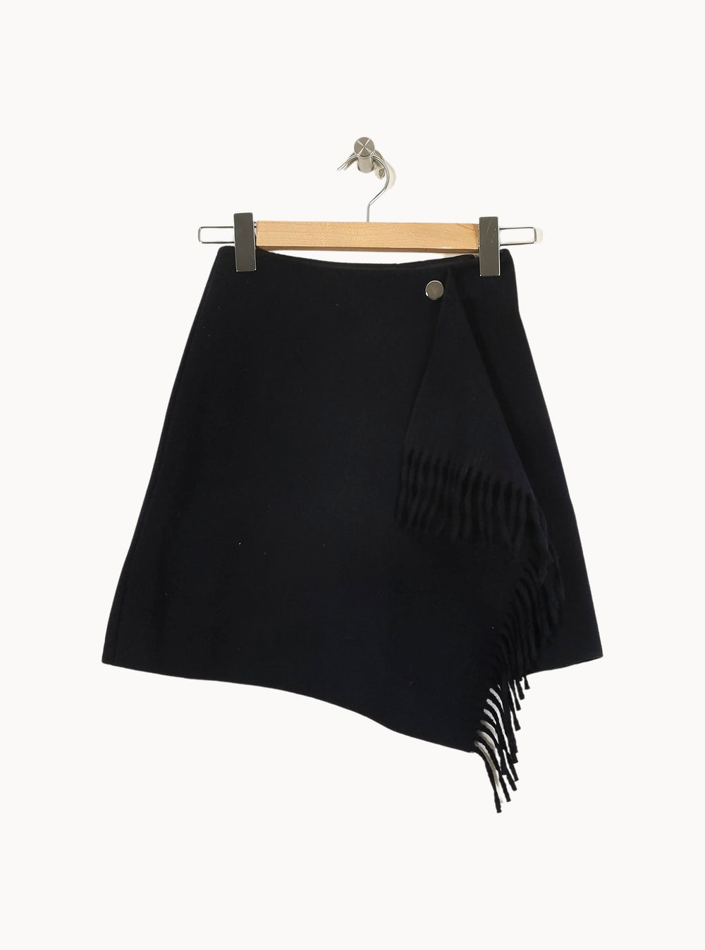 Jupe Asymétrique Bleue - Taille XS/34 de la marque Claudie Pierlot | PARAD66375 - Vendu par Paradigme - Image 2