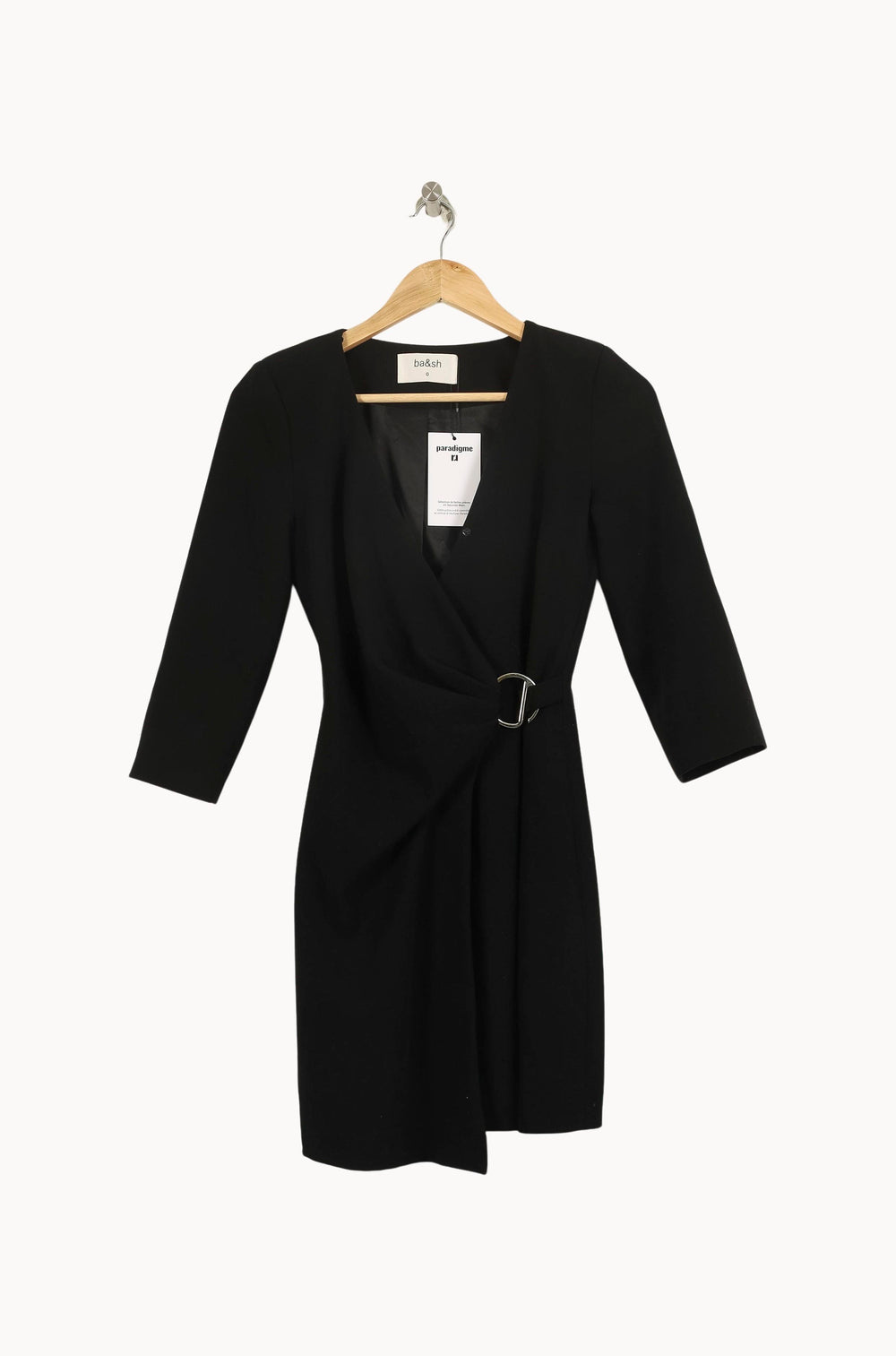 Robe Portefeuille Noire - Taille XS/34 de la marque ba&sh | PARAD66377 - Vendu par Paradigme - Image 2
