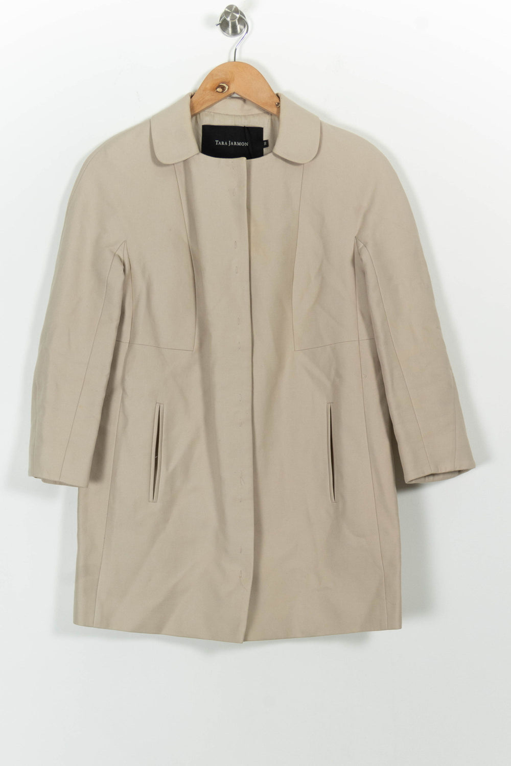 Manteau Beige - Taille S/36 de la marque Tara Jarmon | PARAD66382 - Vendu par Paradigme - Image 2
