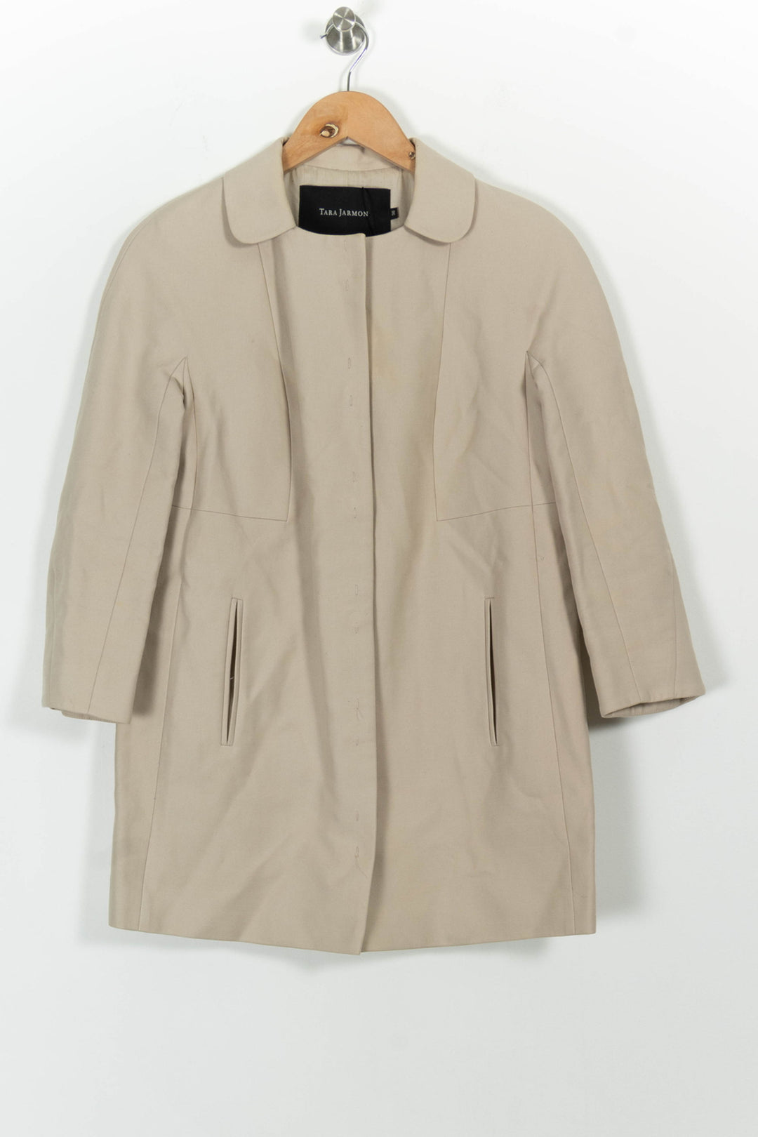 Manteau Beige - Taille S/36 de la marque Tara Jarmon | PARAD66382 - Vendu par Paradigme - Image 2