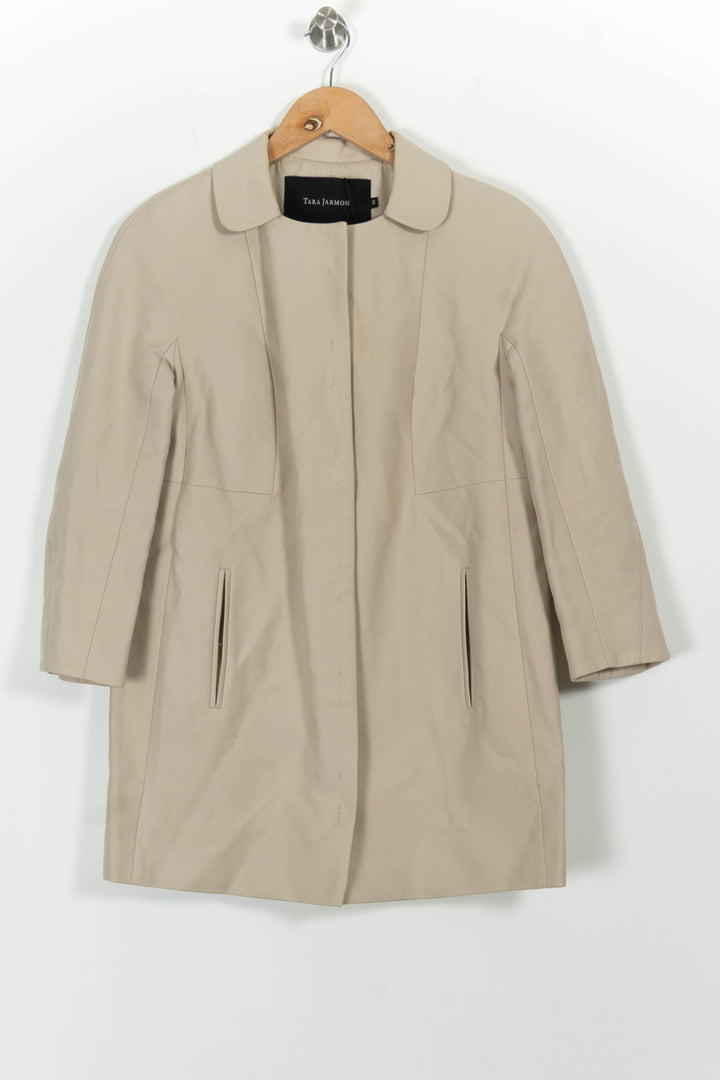 Manteau Beige - Taille S/36 de la marque Tara Jarmon | PARAD66382 - Vendu par Paradigme - Image 2
