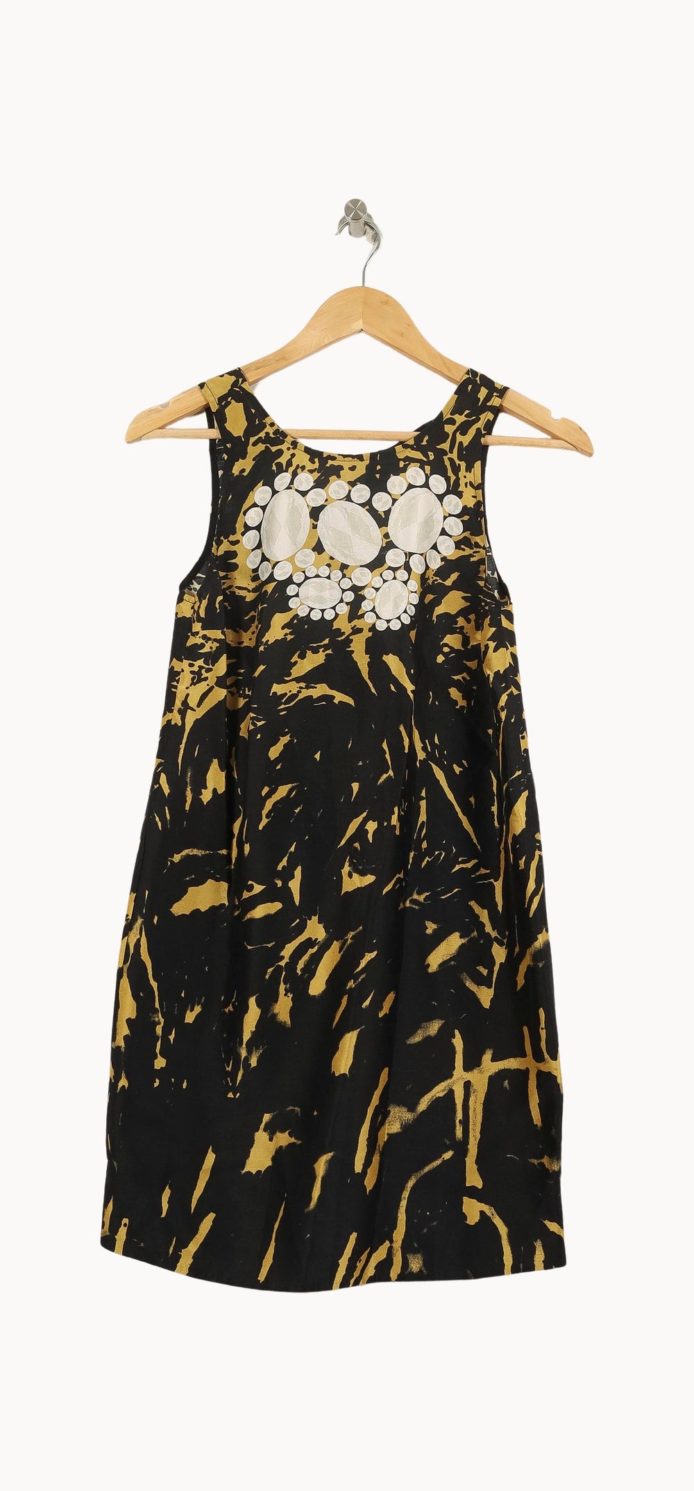 Robe Sans Manches Noire et Jaune - Taille S/36 de la marque Tara Jarmon | PARAD66387 - Vendu par Paradigme - Image 2