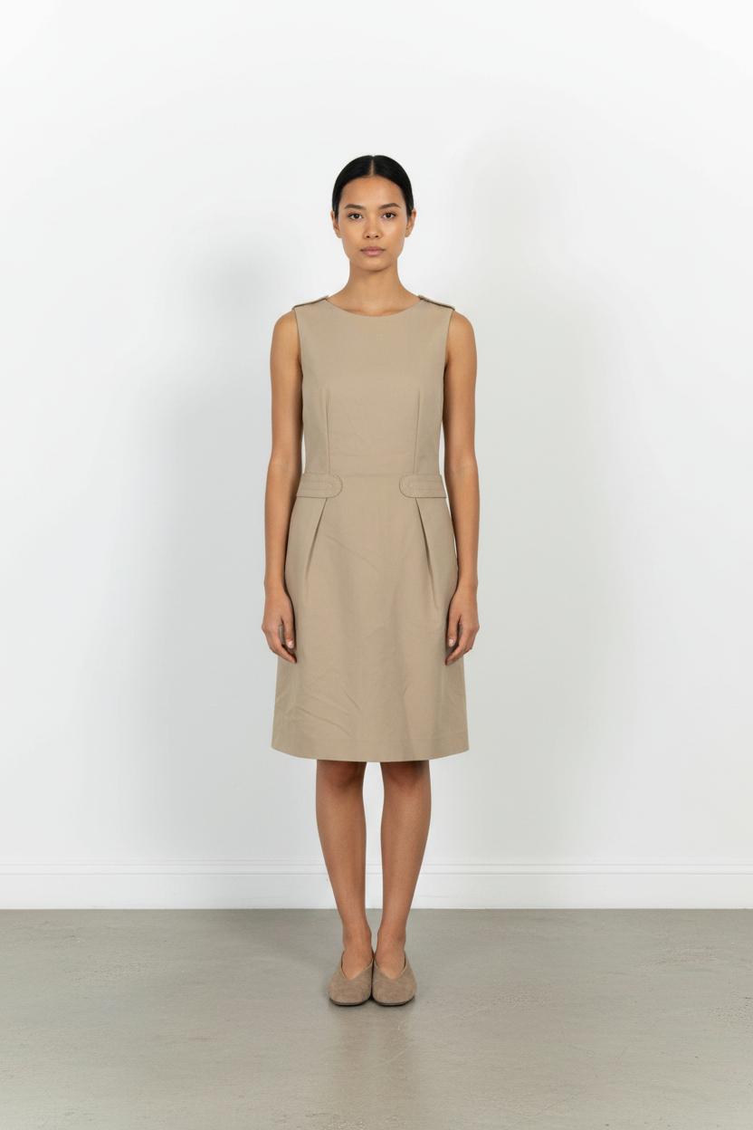 Robe Sans Manches Beige - Taille S/36 de la marque Tara Jarmon | PARAD66388 - Vendu par Paradigme - Image 1