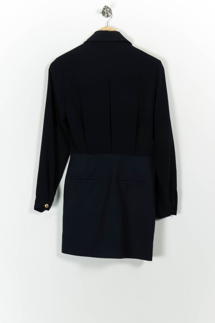 Robe Blazer Bleue - Taille XS/34 de la marque Claudie Pierlot | PARAD66391 - Vendu par Paradigme - Image 4