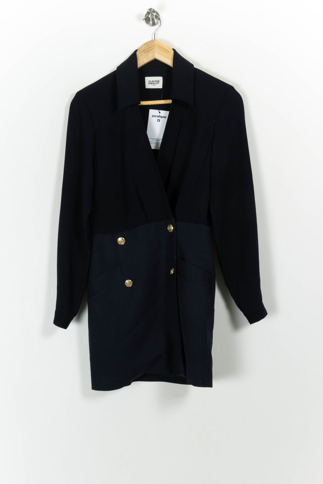 Robe Blazer Bleue - Taille XS/34 de la marque Claudie Pierlot | PARAD66391 - Vendu par Paradigme - Image 2