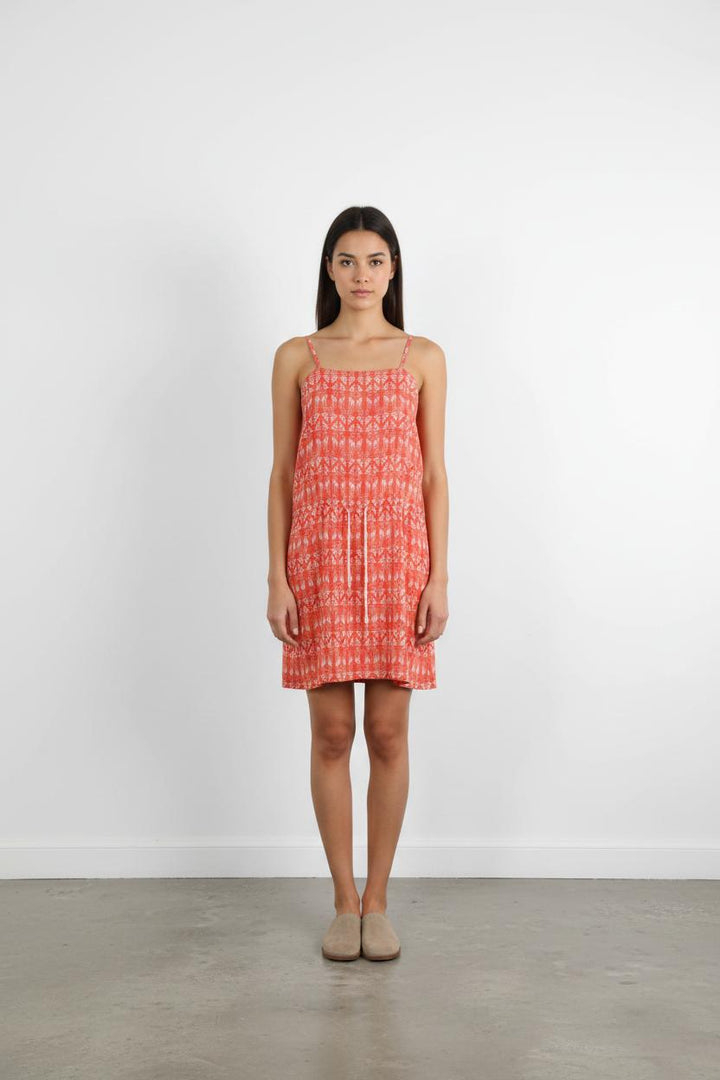 Robe courte rouge et blanche - Taille XS/34