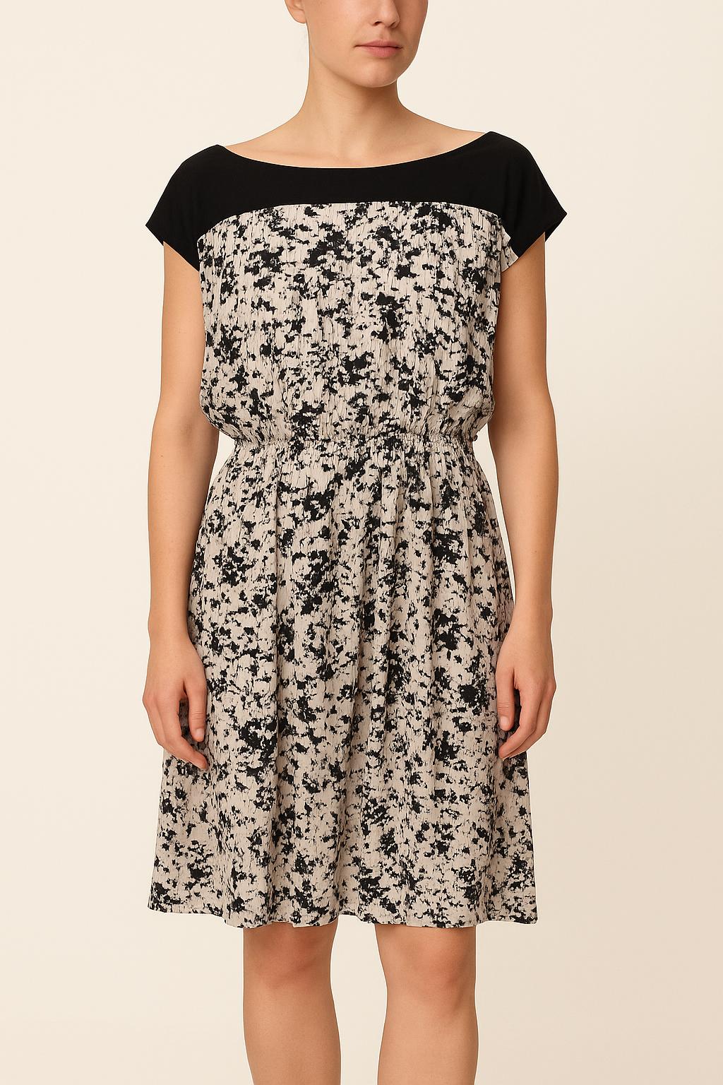 Robe Noire et Blanche - Taille M/38 de la marque La Fée Maraboutée | PARAD66407 - Vendu par Paradigme - Image 1