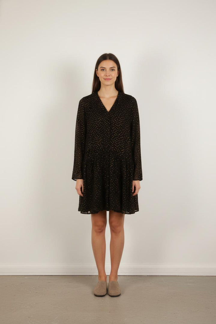 Robe Courte Noire et Dorée - Taille S/36