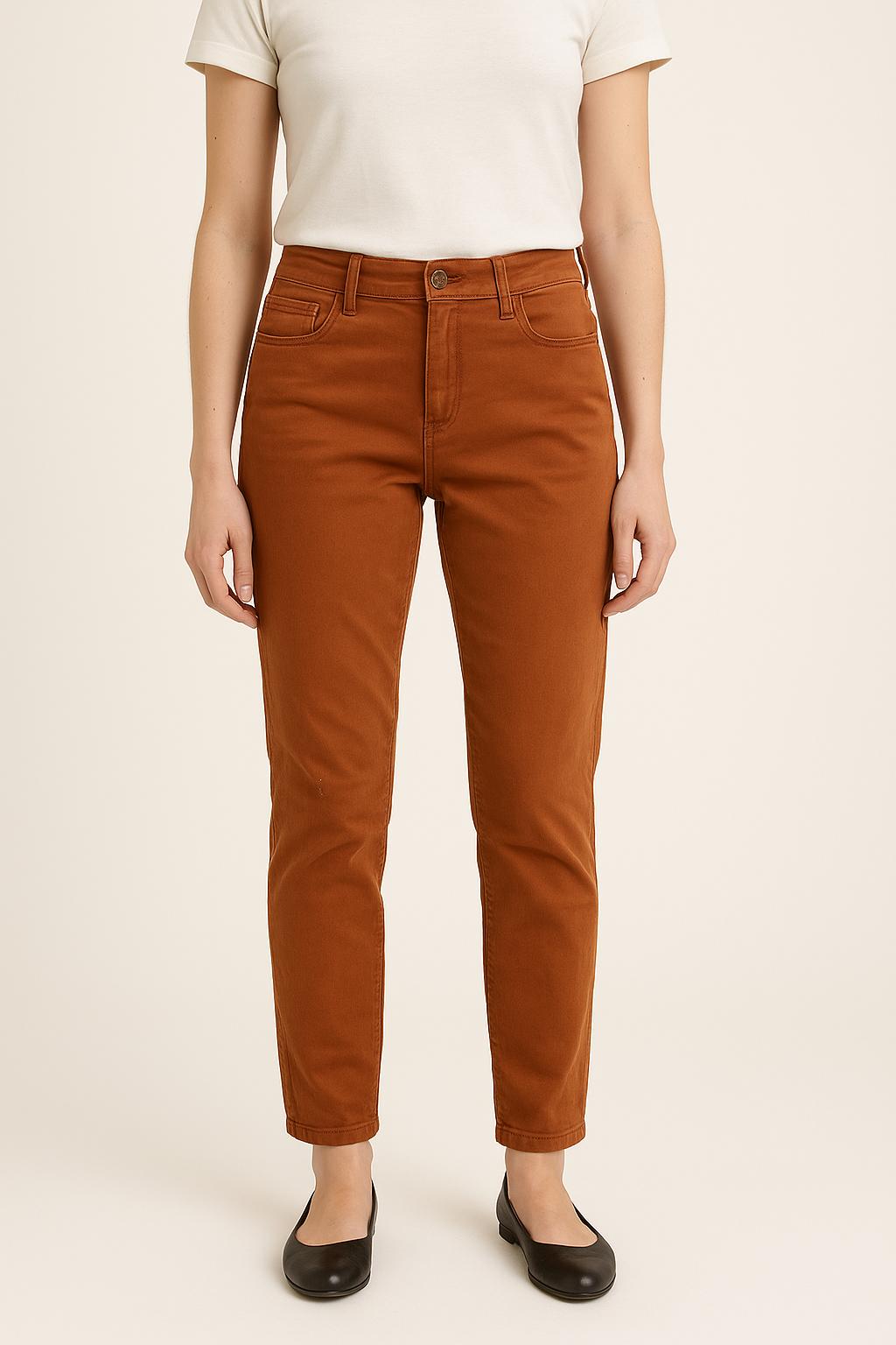 Jean Marron - Taille S/36 de la marque Caroll | PARAD66500 - Vendu par Paradigme - Image 1