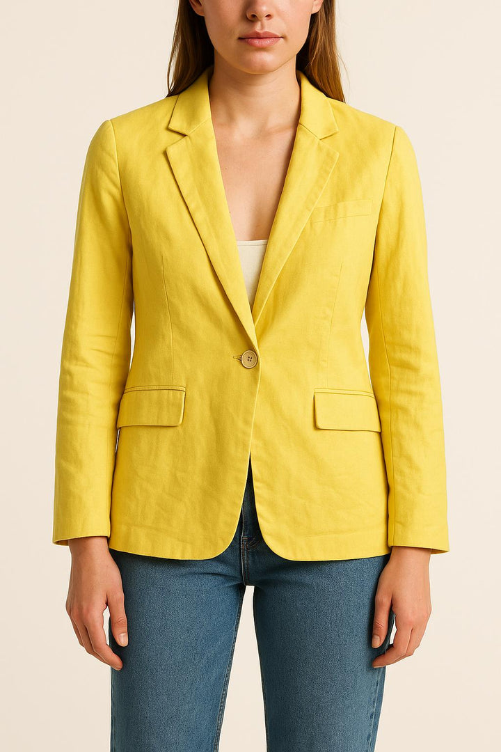 Blazer Jaune - Taille S/36 de la marque Caroll | PARAD66502 - Vendu par Paradigme - Image 1