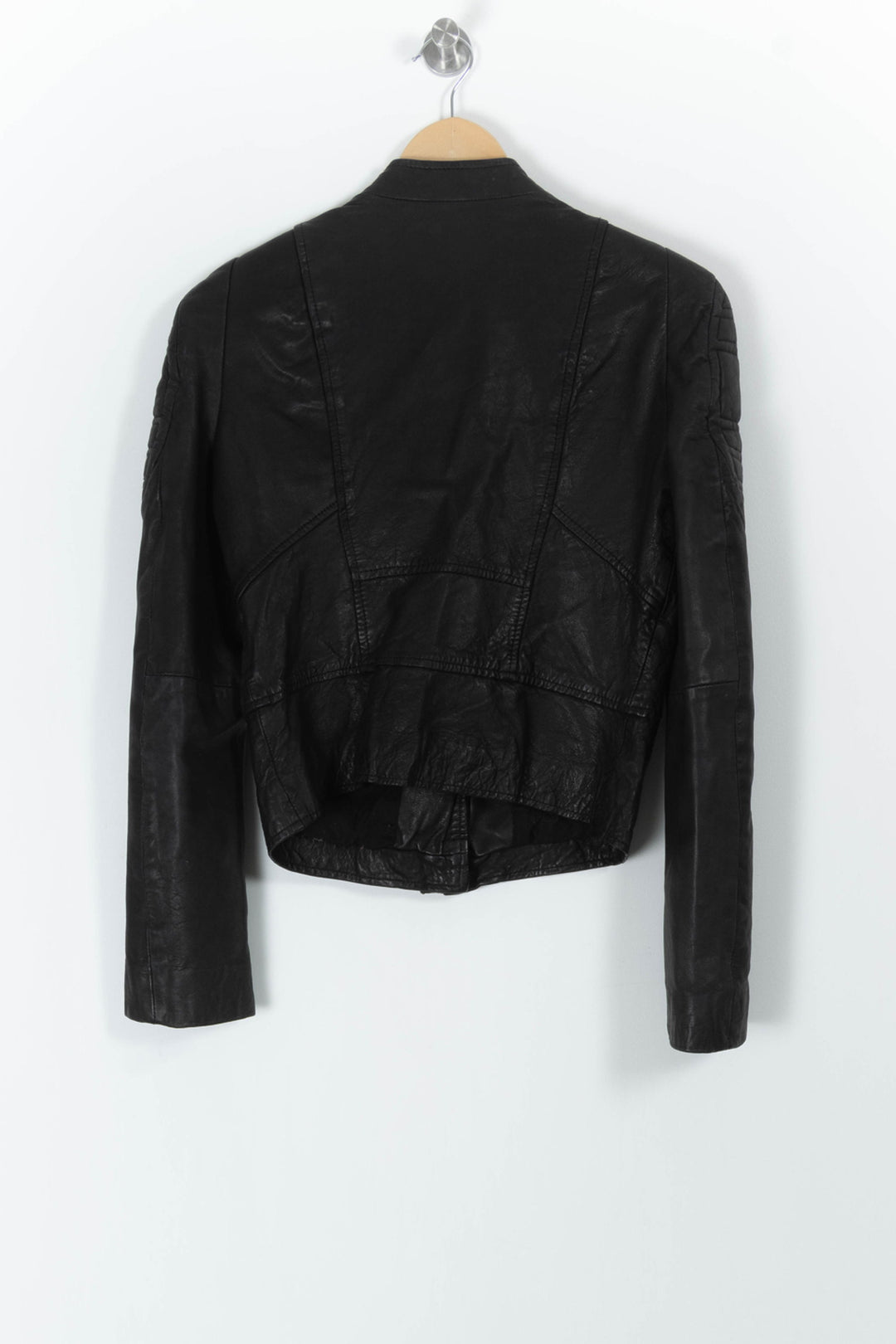 Blouson Motard Noir - Taille S/36 de la marque Maje | PARAD66512 - Vendu par Paradigme - Image 4