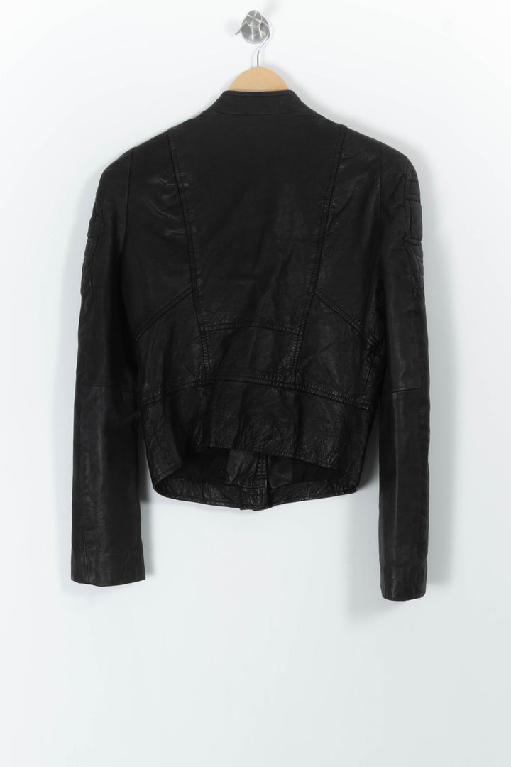 Blouson Motard Noir - Taille S/36 de la marque Maje | PARAD66512 - Vendu par Paradigme - Image 4