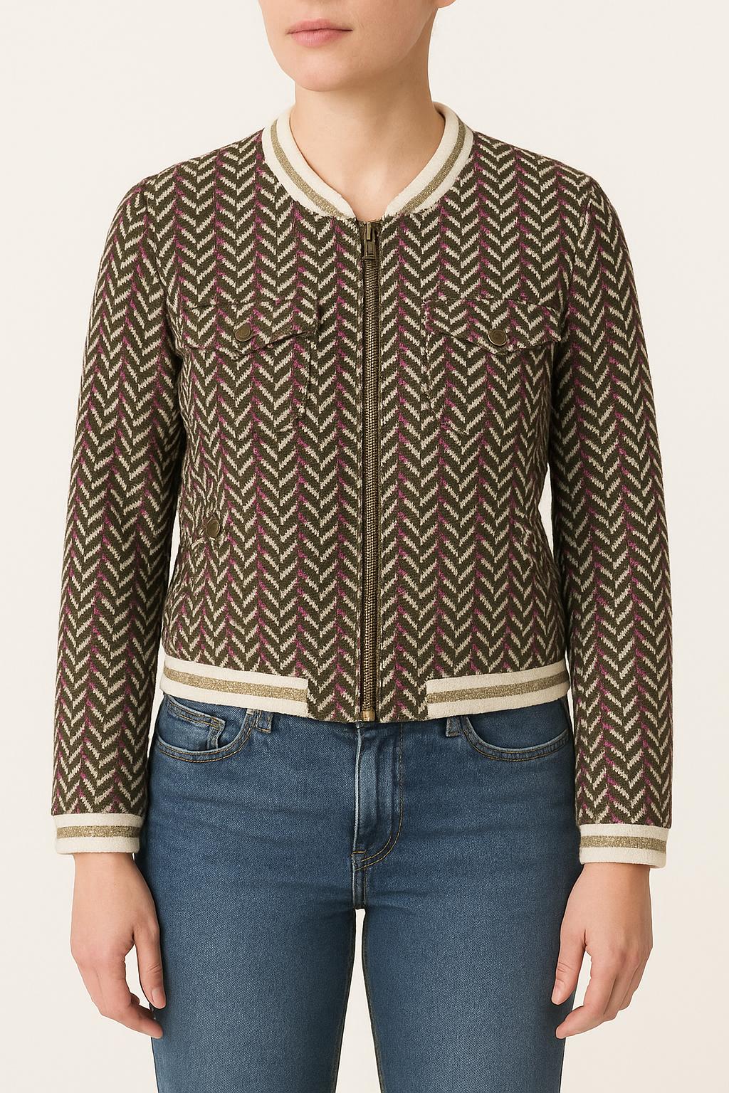 Blouson Vert et Multicolore - Taille L/40 de la marque One Step | PARAD66516 - Vendu par Paradigme - Image 1