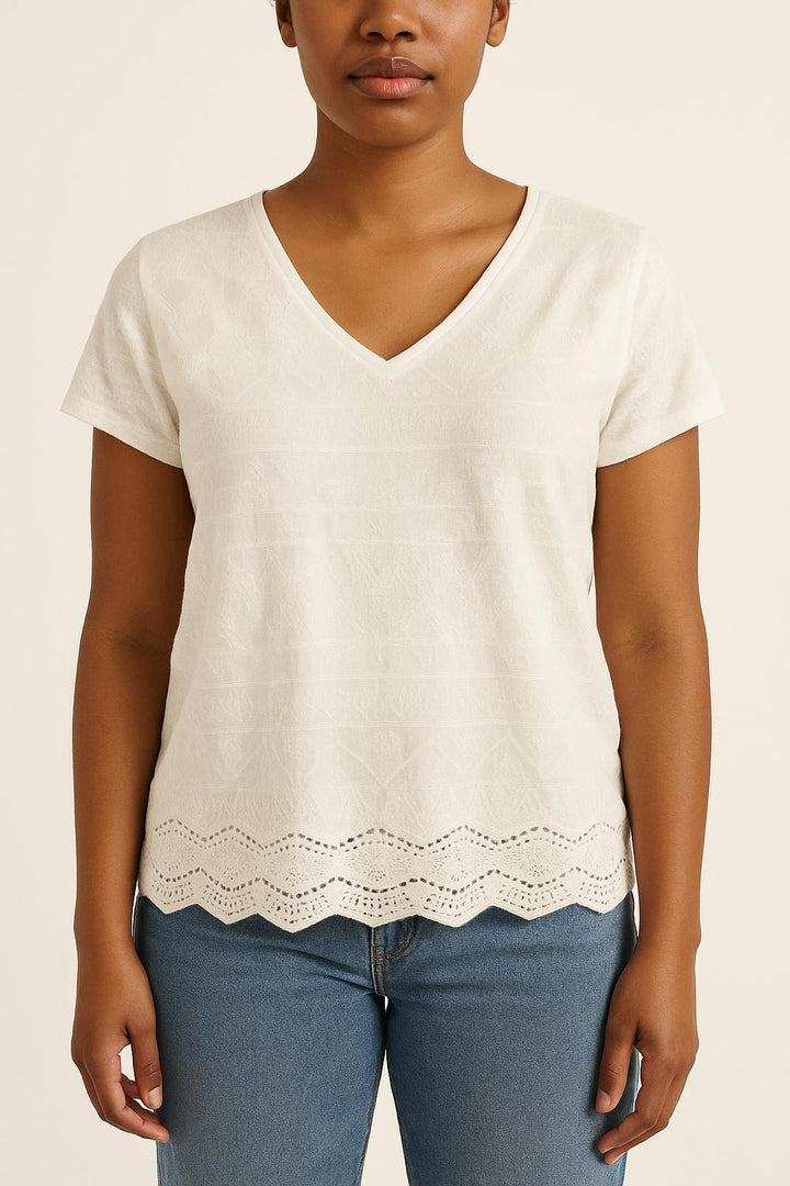 Blouse Blanche - Taille L/40 de la marque IKKS | PARAD66517 - Vendu par Paradigme - Image 1