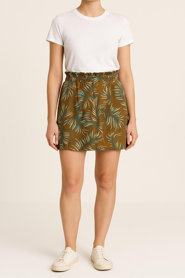 Jupe Courte Marron et Verte - Taille M/38 de la marque Soeur | PARAD66524 - Vendu par Paradigme - Image 1
