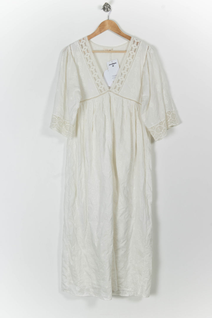 Robe Longue Blanche - Taille M/38 de la marque Louise Misha | PARAD66564 - Vendu par Paradigme - Image 2