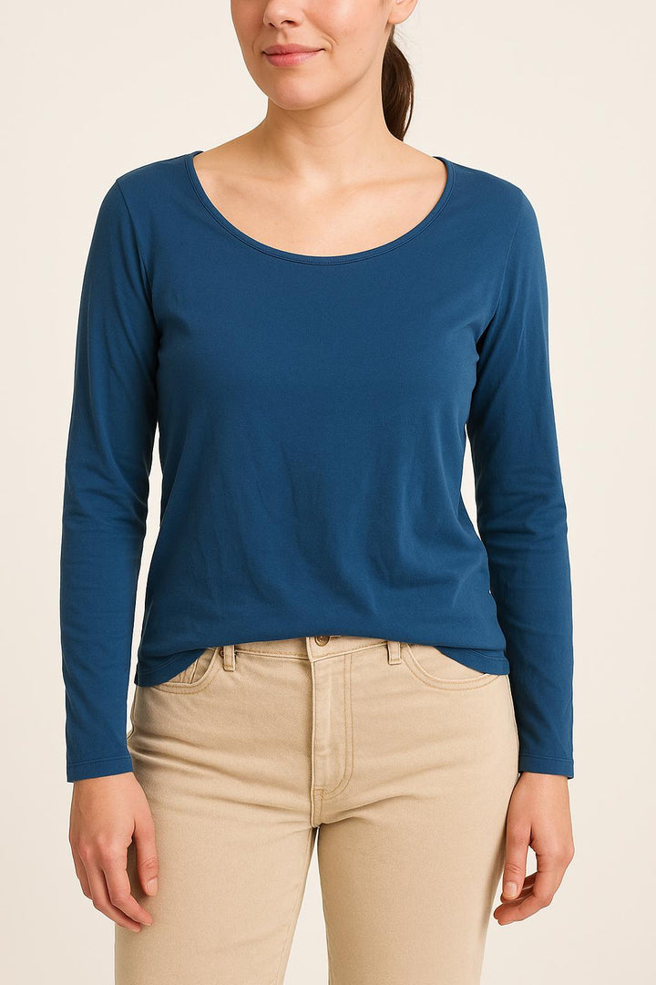 Tee-shirt Manches Longues Bleu - Taille L/40 de la marque One Step | PARAD66581 - Vendu par Paradigme - Image 1