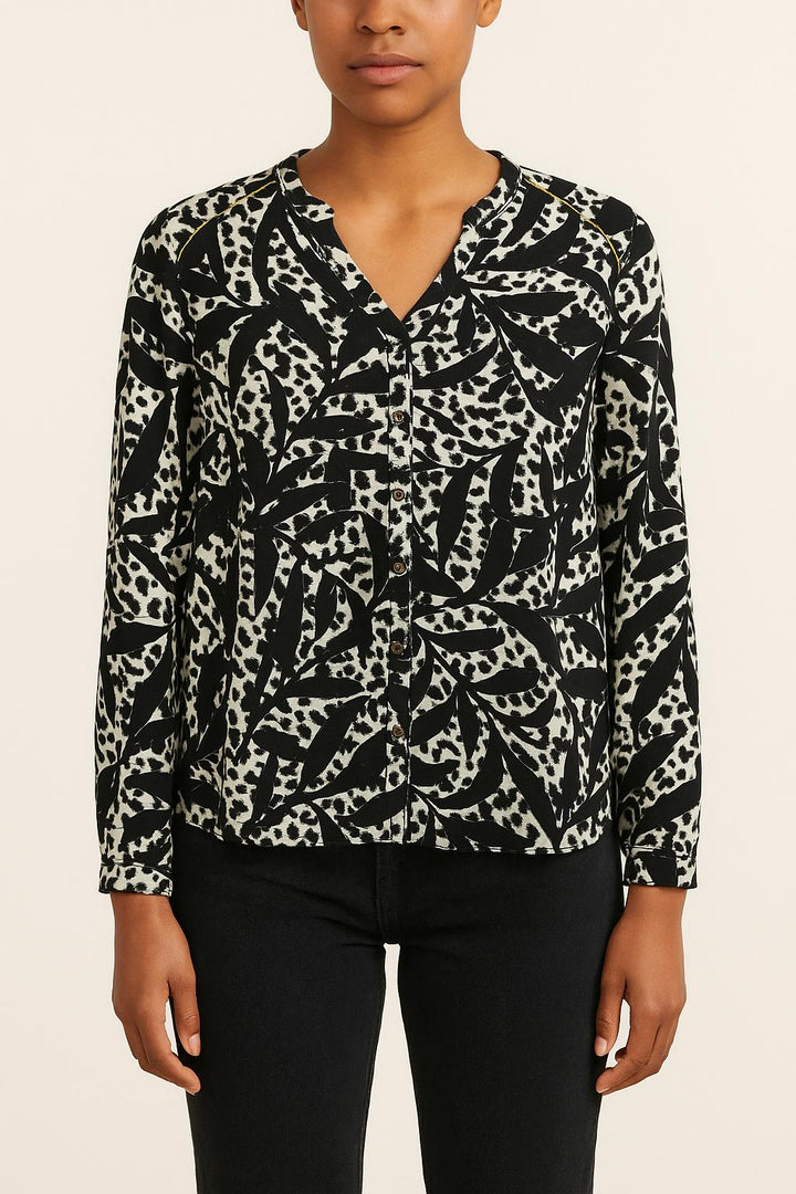Blouse Noire et Blanche - Taille XS/34 de la marque One Step | PARAD66584 - Vendu par Paradigme - Image 1