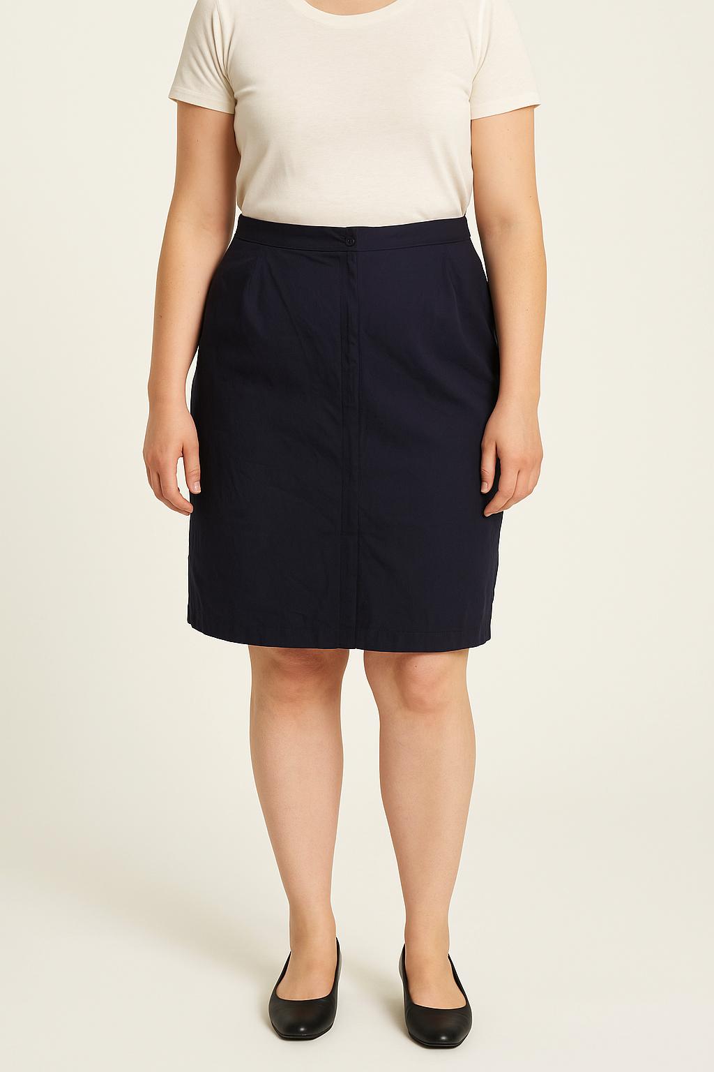 Jupe Droite Bleue - Taille XL/42 de la marque Marina Rinaldi | PARAD66601 - Vendu par Paradigme - Image 1