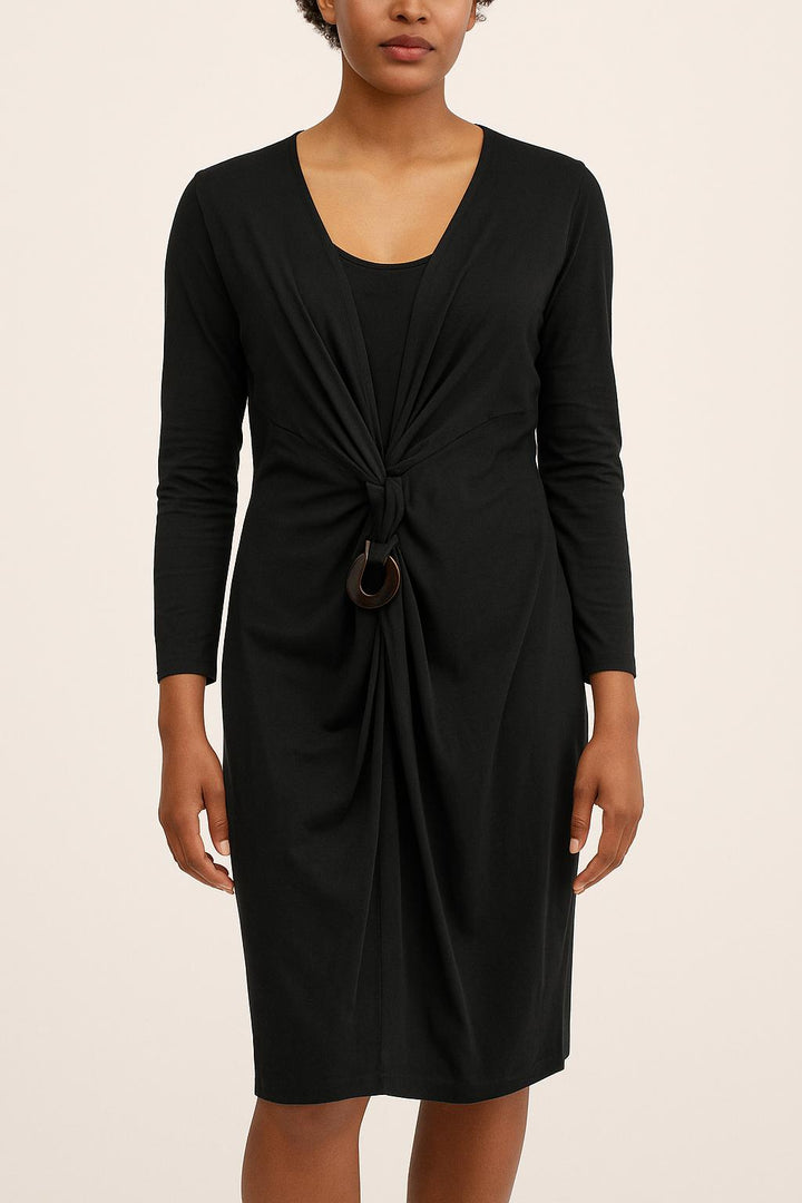 Robe Longue Noire - Taille M/38 de la marque Marina Rinaldi | PARAD66603 - Vendu par Paradigme - Image 1