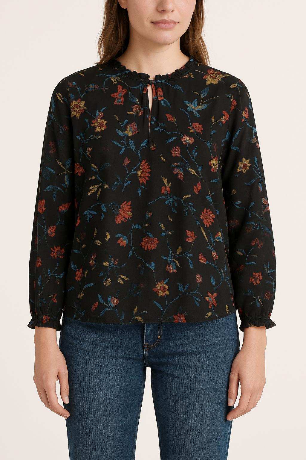 Blouse Fleurie Multicolore - Taille XL/42 de la marque One Step | PARAD66625 - Vendu par Paradigme - Image 1