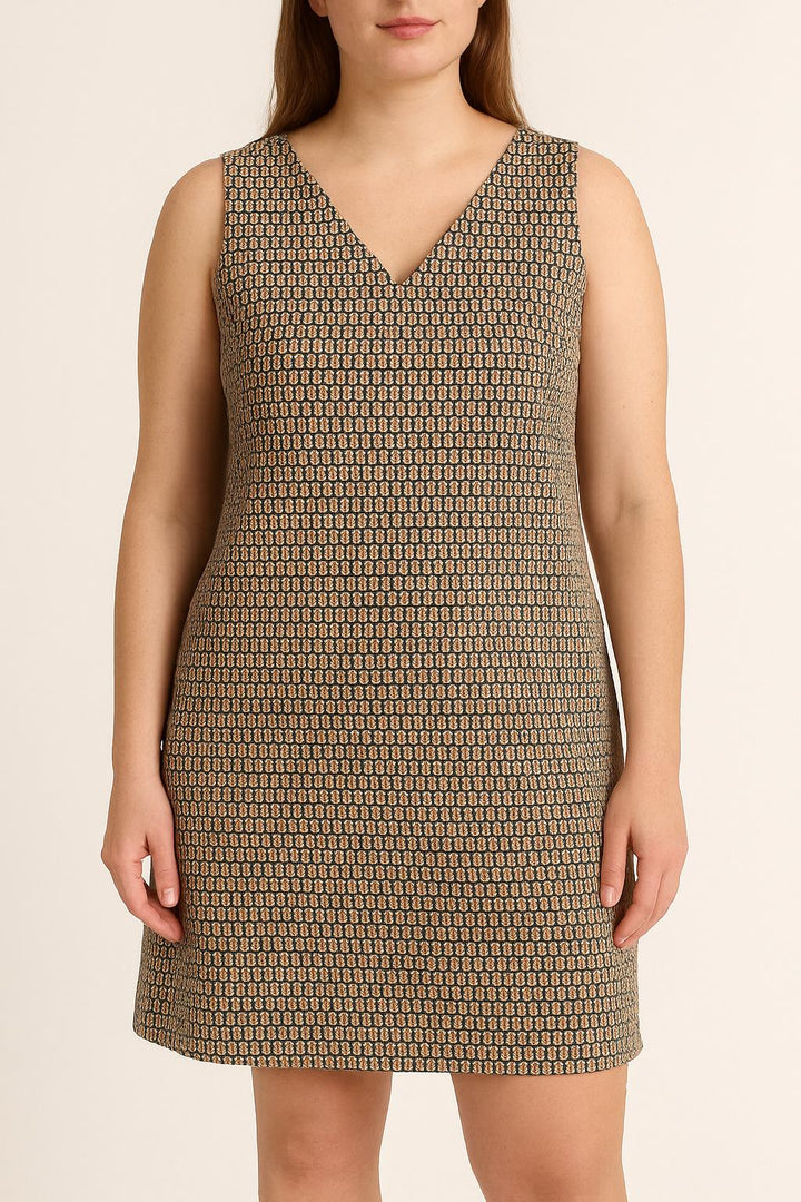 Robe Trapèze Grise et Noire - Taille XL/42 de la marque Tara Jarmon | PARAD66626 - Vendu par Paradigme - Image 1