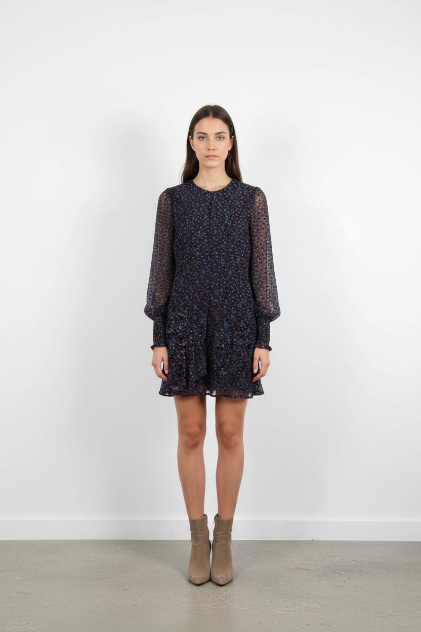 Robe Courte Violette et Bleue - Taille S/36