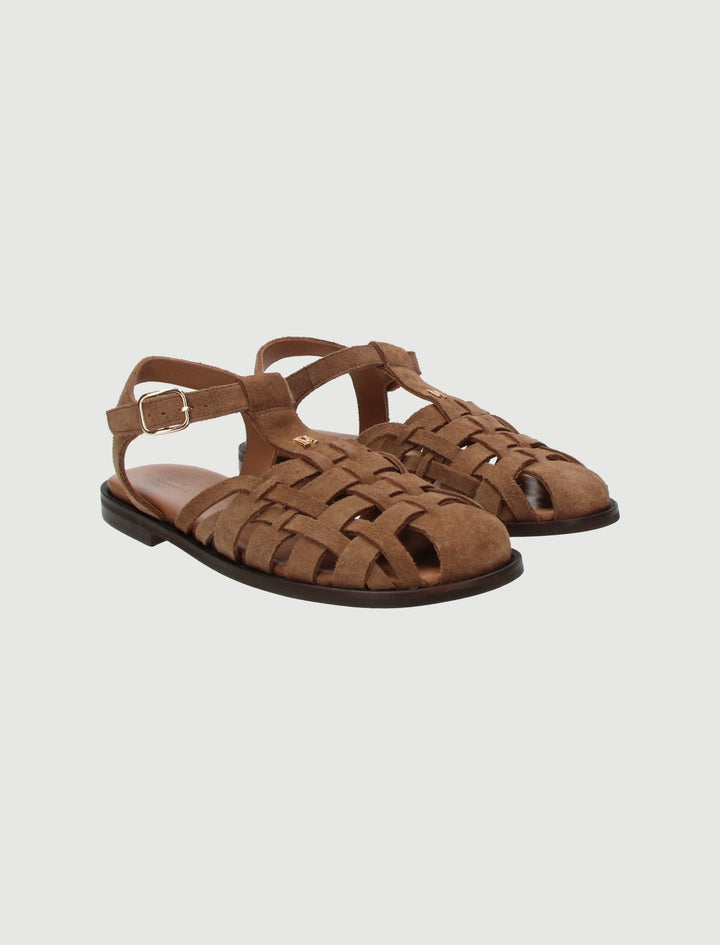 Sandales Tressées Beiges - Taille M/38 de la marque Petite Mendigote | PARAD66667 - Vendu par Paradigme - Image 1