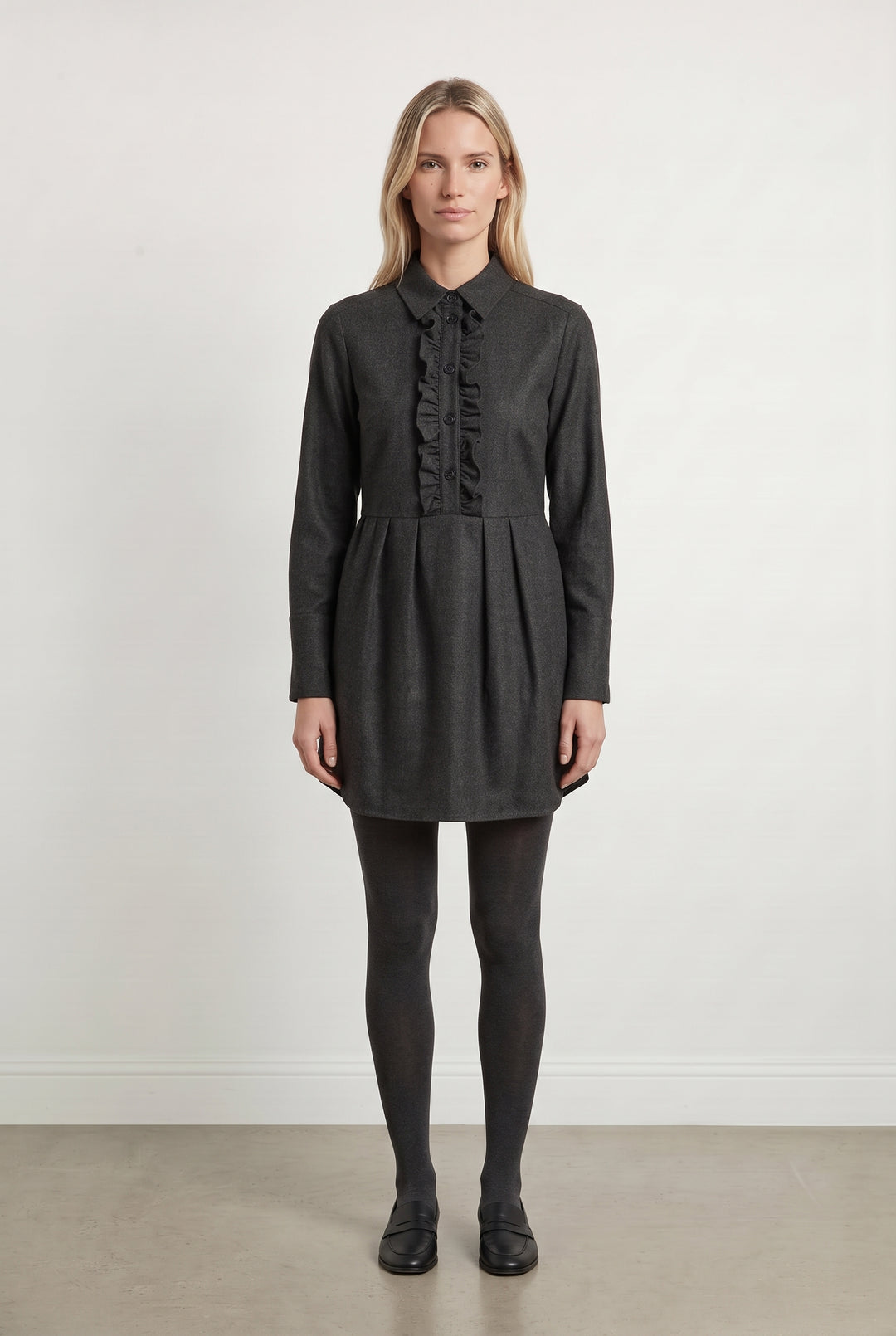 Robe chemise grise - Taille XS/34 de la marque Ines de la Fressange Paris | PARAD66671 - Vendu par Paradigme - Image 1