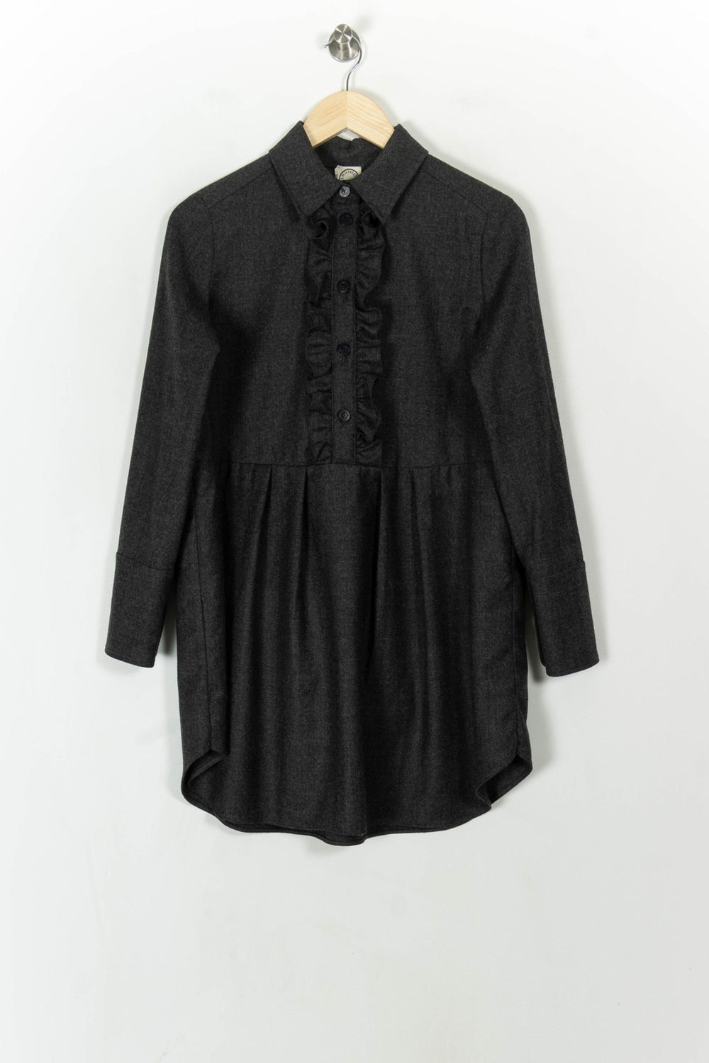 Robe chemise grise - Taille XS/34 de la marque Ines de la Fressange Paris | PARAD66671 - Vendu par Paradigme - Image 2
