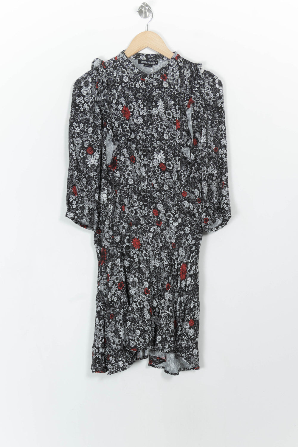 Robe Midi Noire et Rouge - Taille XS/34 de la marque Zadig&Voltaire | PARAD66680 - Vendu par Paradigme - Image 2