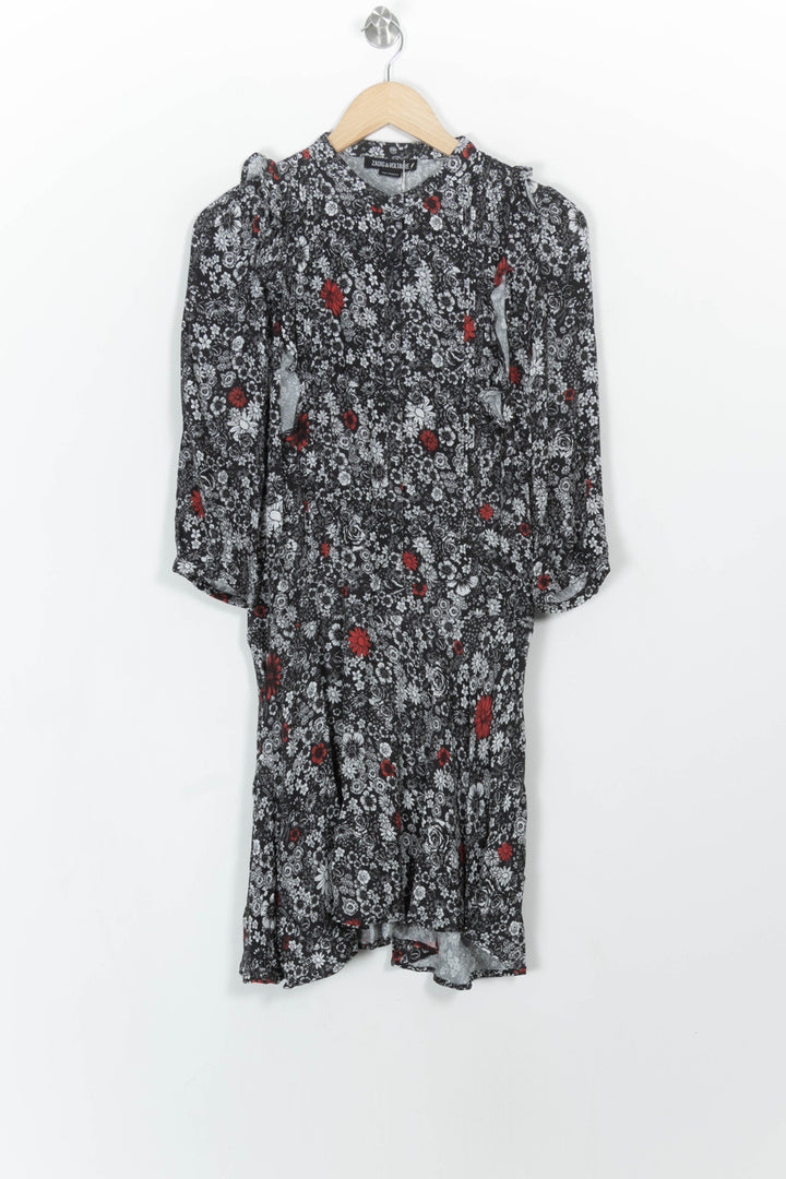 Robe Midi Noire et Rouge - Taille XS/34 de la marque Zadig&Voltaire | PARAD66680 - Vendu par Paradigme - Image 2