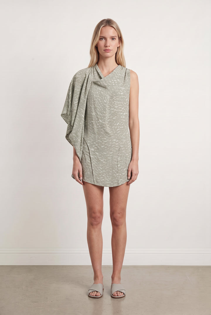 Robe Courte Grise et Blanche - Taille XS/34 de la marque Isabel Marant | PARAD66681 - Vendu par Paradigme - Image 1